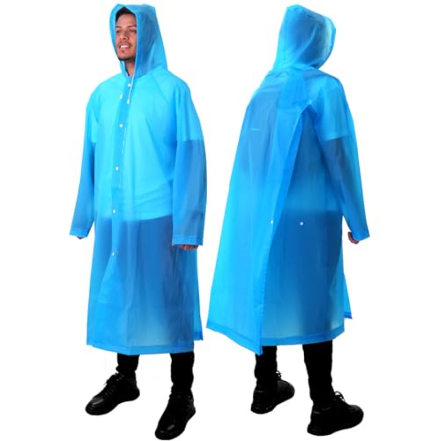 Emergency Poncho Rain - ANYOO 2-pak Płaszczyki przeciwdeszczowe dla dorosłych,