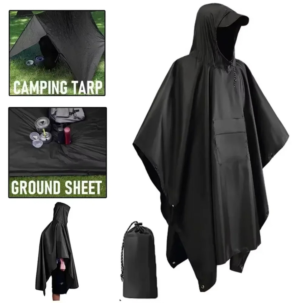 Wielofunkcyjne poncho wojskowe – Emergency Poncho Rain recenzja i cena