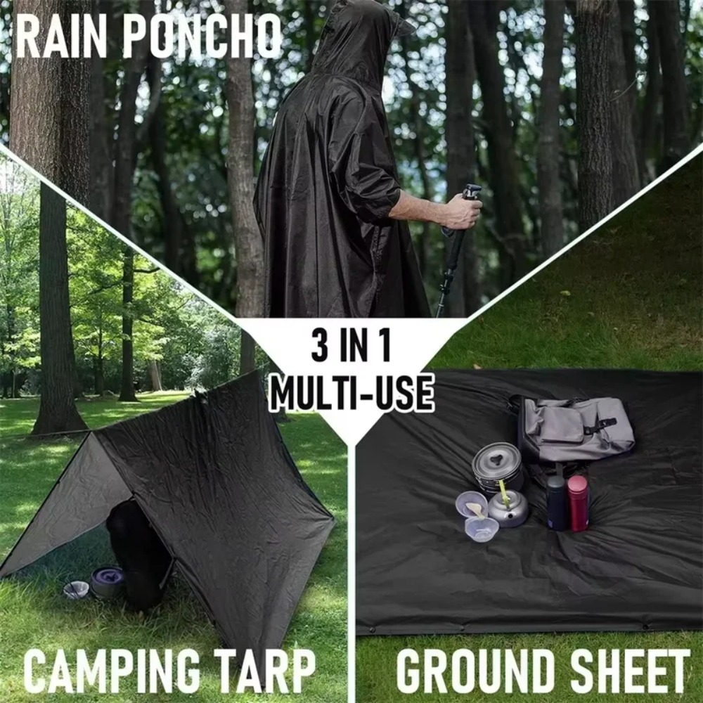 Wielofunkcyjne poncho wojskowe – Emergency Poncho Rain recenzja i cena