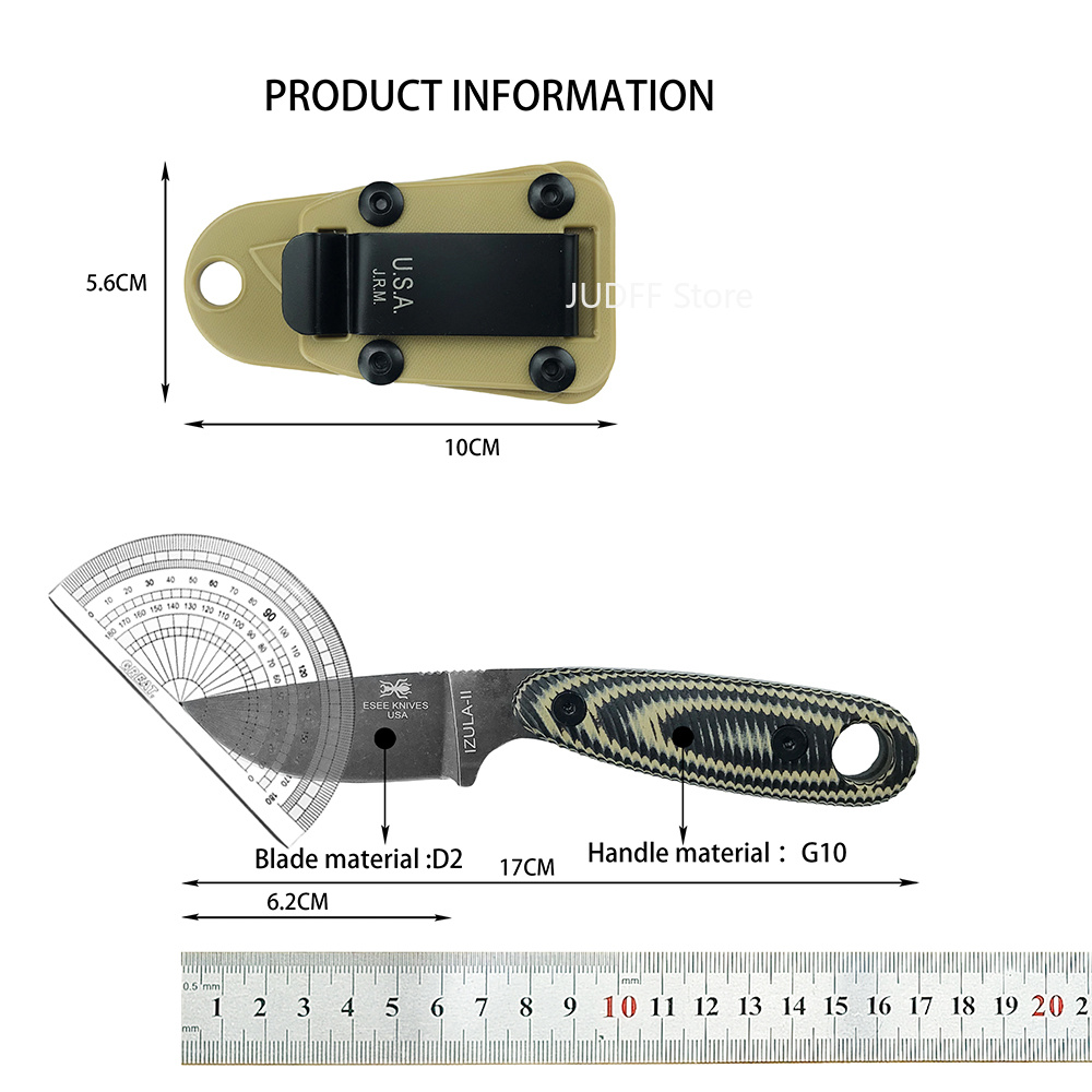Nóż outdoorowy ESEE IZULA/ PAC – Bushcraft Knife Fixed recenzja i cena